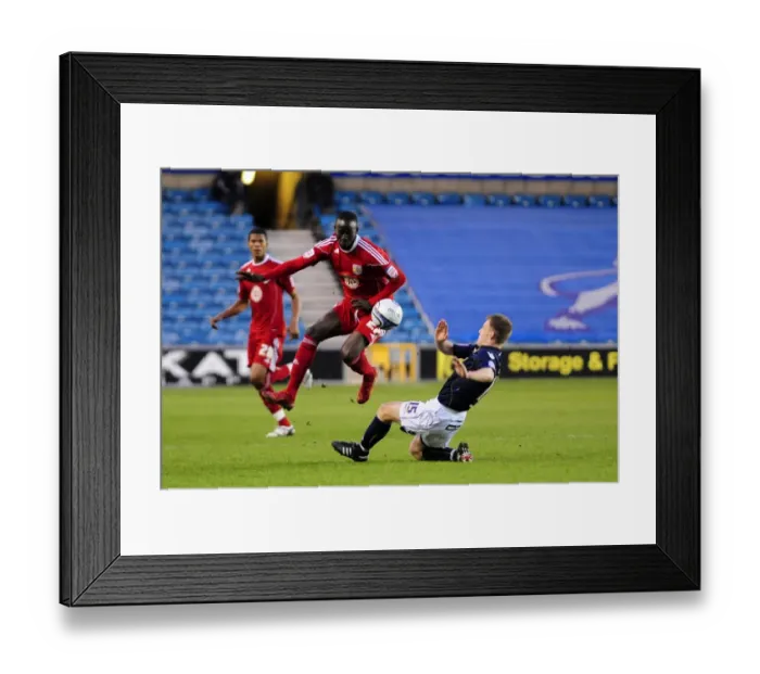Framed Print : Adomah Evasive: Millwall vs. Bristol City, Championship Showdown (12-04-2011)