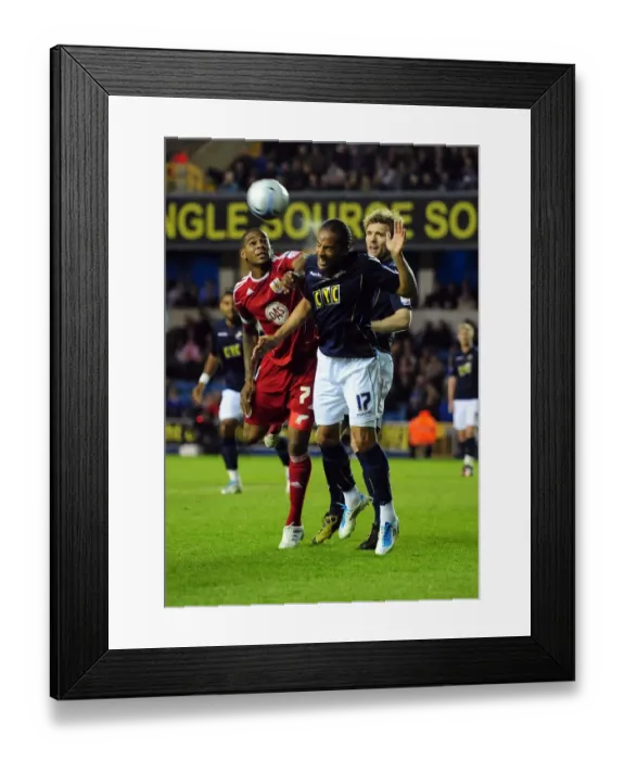 Framed Print : Battling for the Championship: Elliott vs. Mkandawire - Millwall vs. Bristol City, 2011 Framed Print : Battling for the Championship: Elliott vs. Mkandawire - Millwall vs. Bristol City, 2011