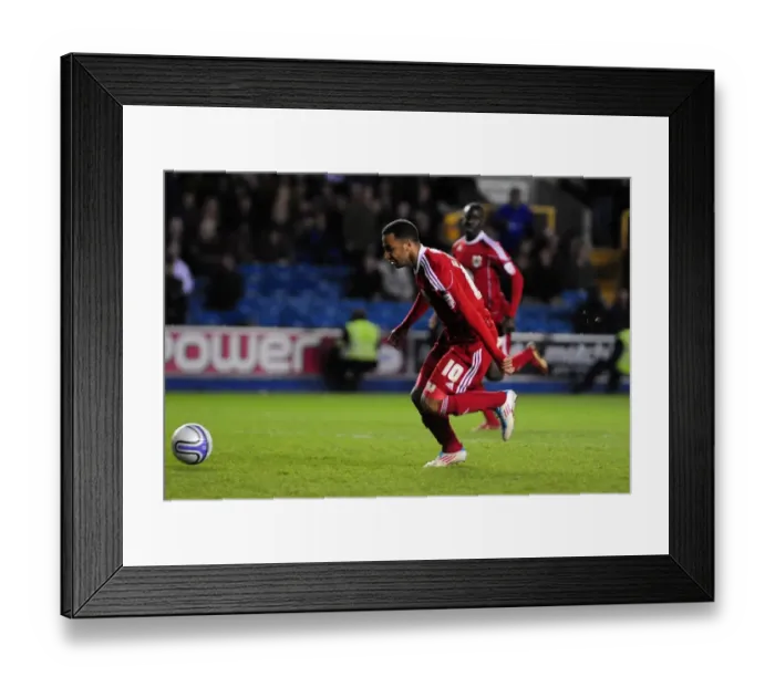 Framed Print : Nicky Maynard's Dramatic Goal-line Save by David Forde, Millwall vs. Bristol City, Championship 2011