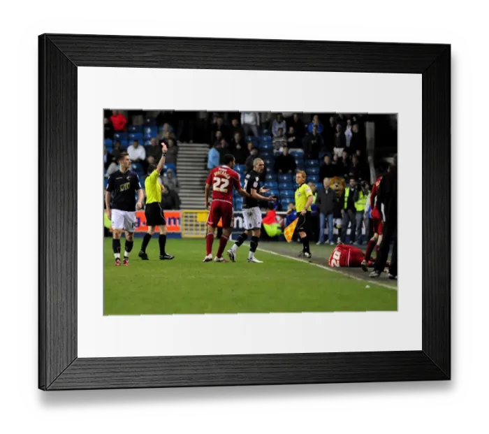 Framed Print : Millwall vs. Bristol City: Jamal Campbell-Ryce's Injury and Steve Morison's Red Card (Championship, 12 / 04 / 2011) Framed Print : Millwall vs. Bristol City: Jamal Campbell-Ryce's Injury and Steve Morison's Red Card (Championship, 12 / 04 / 2011)