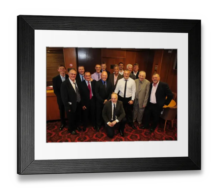 Framed Print : Bristol City First Team: Freight Rover Trophy Reunion - Celebrating Glory from Season 10-11