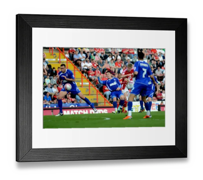 Framed Print : Football Rivalry: Bristol City vs Ipswich Town, Season 10-11