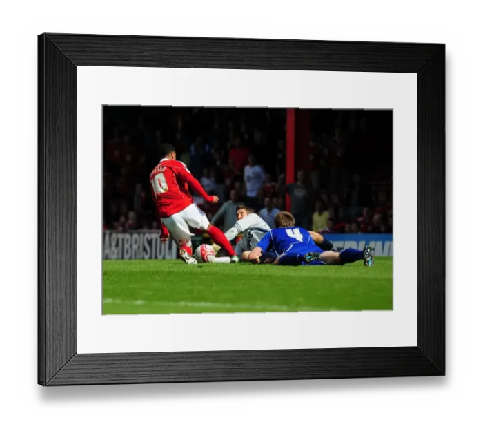 Framed Print : Nicky Maynard's Thwarted Goal: Bristol City vs. Ipswich Town, Championship 2011 Framed Print : Nicky Maynard's Thwarted Goal: Bristol City vs. Ipswich Town, Championship 2011