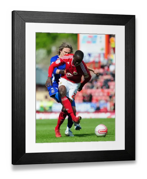 Framed Print : Championship Showdown: A Battle for Ball Possession - Adomah vs. Bullard (16-04-2011) Framed Print : Championship Showdown: A Battle for Ball Possession - Adomah vs. Bullard (16-04-2011)