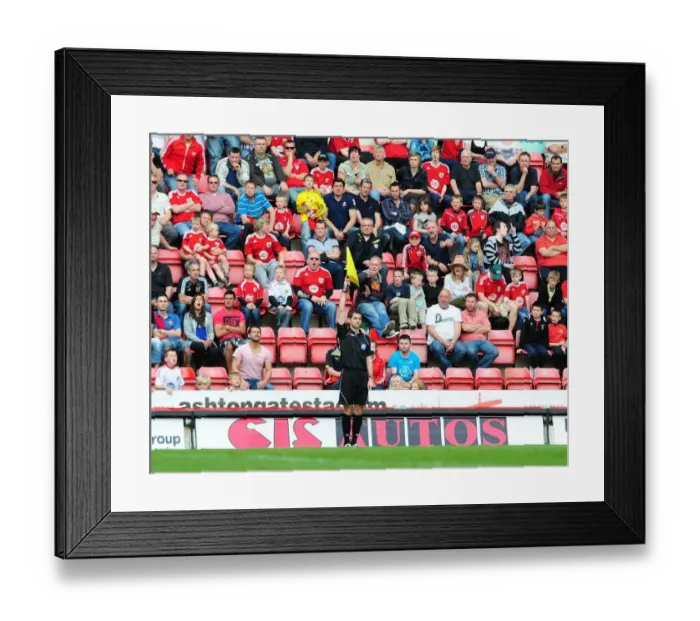 Framed Print : Bristol City vs Ipswich Town: Fan Protests over Disputed Line Call in Championship Match (16th April 2011) Framed Print : Bristol City vs Ipswich Town: Fan Protests over Disputed Line Call in Championship Match (16th April 2011)