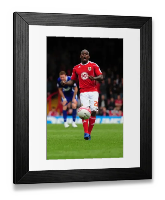 Framed Print : Jamal Campbell-Ryce in Action: Bristol City vs Ipswich Town (Championship, 16-04-2011)