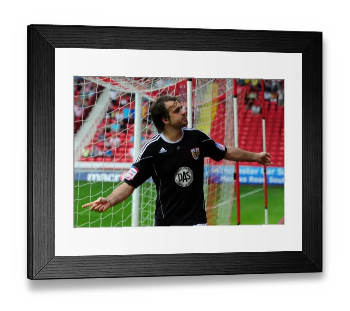 Framed Print : Brett Pitman's Bramall Lane Brace: Bristol City's Championship Victory over Sheffield United (23rd April 2011) Framed Print : Brett Pitman's Bramall Lane Brace: Bristol City's Championship Victory over Sheffield United (23rd April 2011)