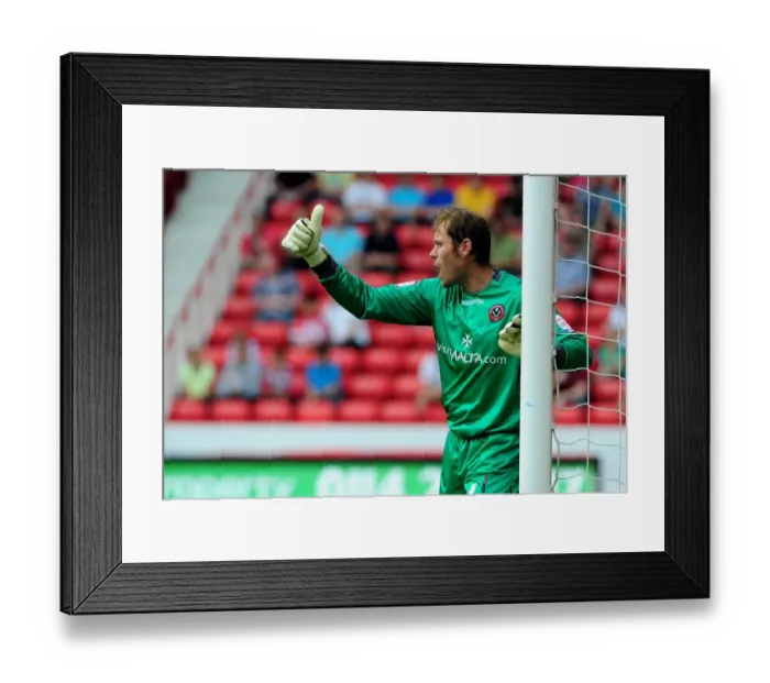 Framed Print : Steve Simonsen's Championship-Winning Saves for Sheffield United vs. Bristol City (23 / 04 / 2011)