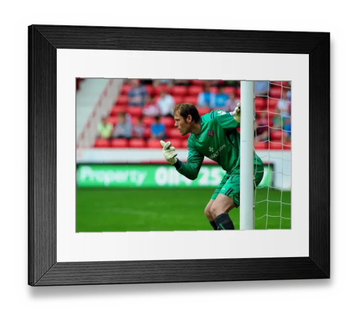 Framed Print : Championship Showdown: Steve Simonsen's Heroic Saves for Bristol City vs. Sheffield United (23 / 04 / 2011)