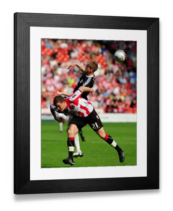 Framed Print : Battling for Championship Supremacy: Jon Stead vs. Shane Duffy, Sheffield United vs. Bristol City, 2011 Framed Print : Battling for Championship Supremacy: Jon Stead vs. Shane Duffy, Sheffield United vs. Bristol City, 2011