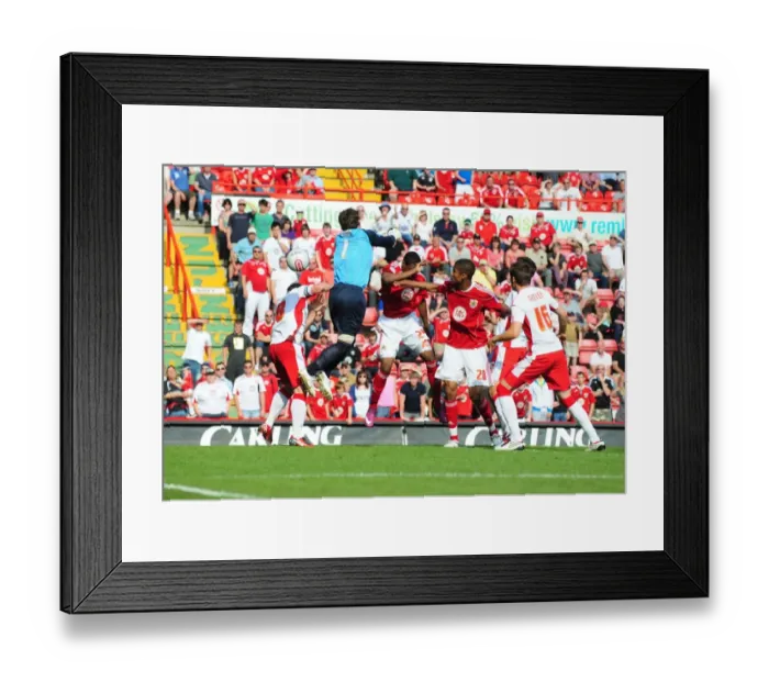Framed Print : Heartbreak for Marlon Jackson: Disallowed Handball Goal in Bristol City's Championship Match Against Nottingham Forest (April 25, 2011) Framed Print : Heartbreak for Marlon Jackson: Disallowed Handball Goal in Bristol City's Championship Match Against Nottingham Forest (April 25, 2011)