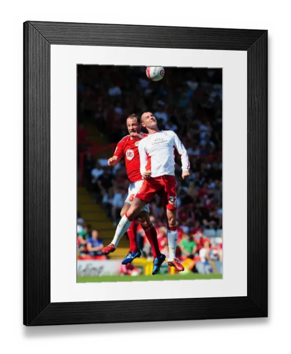 Framed Print : Bristol City vs. Nottingham Forest: 2010-11 Season Showdown - A Football Rivalry Unfolds