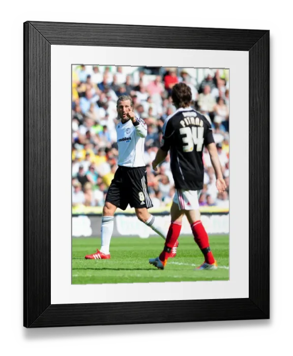 Framed Print : Robbie Savage's Farewell Volley: Derby County vs. Bristol City, 30th April 2011 - Championship Football at Pride Park Framed Print : Robbie Savage's Farewell Volley: Derby County vs. Bristol City, 30th April 2011 - Championship Football at Pride Park