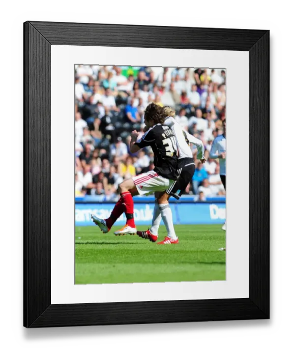 Framed Print : Brett Pitman Fouled by Robbie Savage: Derby County vs. Bristol City, Championship 2011 Framed Print : Brett Pitman Fouled by Robbie Savage: Derby County vs. Bristol City, Championship 2011