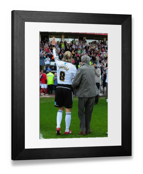Framed Print : Robbie Savage's Emotional Farewell: Last Game at Pride Park with Family (Derby County vs. Bristol City, 30 / 04 / 2011) Framed Print : Robbie Savage's Emotional Farewell: Last Game at Pride Park with Family (Derby County vs. Bristol City, 30 / 04 / 2011)