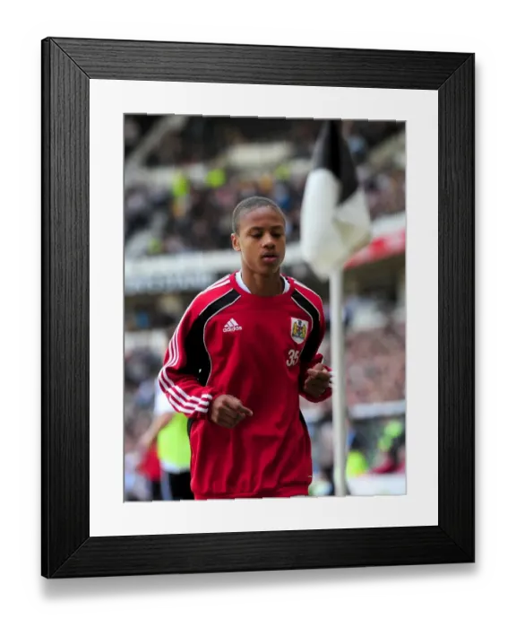 Framed Print : Bobby Reid's Thrilling Moment: Derby County vs. Bristol City Championship Clash (30 / 04 / 2011)