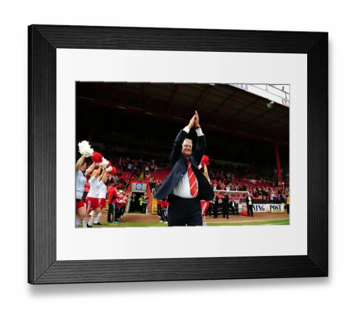 Framed Print : Emotional Farewell: Steve Lansdown's Last Game as Bristol City Chairman (vs Hull City, 07 / 05 / 2011)
