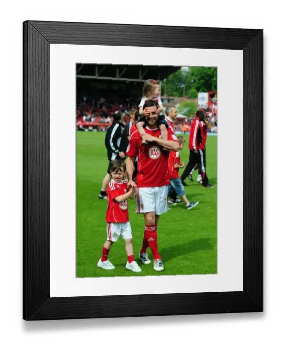 Framed Print : Jamie McAllister's Championship Victory Celebration with Family on Ashton Gate Stadium Field (07 / 05 / 2011) Framed Print : Jamie McAllister's Championship Victory Celebration with Family on Ashton Gate Stadium Field (07 / 05 / 2011)