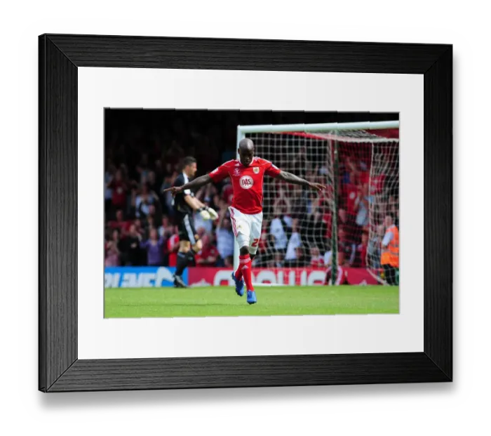 Framed Print : Bristol City's Jamal Campbell-Ryce Scores Championship-Winning Goal (07-05-2011): A Historic Moment at Ashton Gate Stadium Framed Print : Bristol City's Jamal Campbell-Ryce Scores Championship-Winning Goal (07-05-2011): A Historic Moment at Ashton Gate Stadium