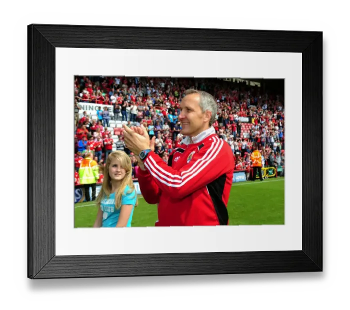 Framed Print : Bristol City FC: Keith Milen Leads the Charge Against Hull City in Championship Showdown at Ashton Gate Stadium (07 / 05 / 2011)