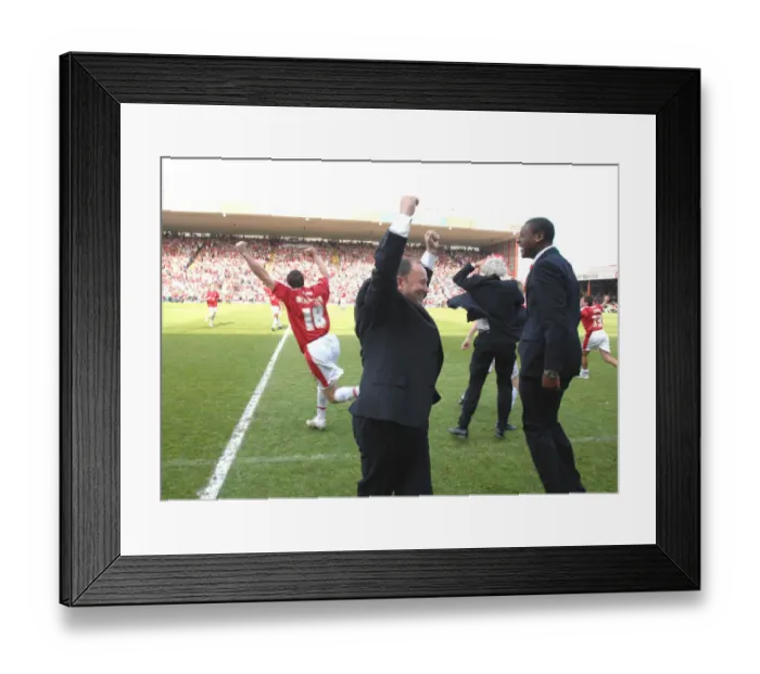 Framed Print : Gary Johnson: Leading Bristol City to Promotion Glory Framed Print : Gary Johnson: Leading Bristol City to Promotion Glory
