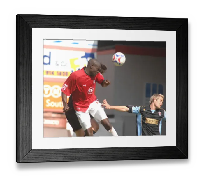 Framed Print : Enoch Showunmi Celebrates Promotion with Bristol City FC Framed Print : Enoch Showunmi Celebrates Promotion with Bristol City FC
