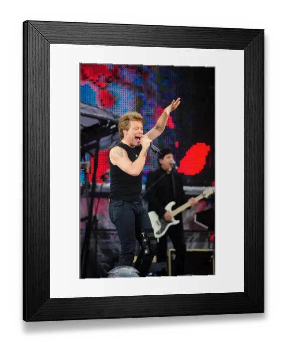 Framed Print : Bon Jovi Ashton Gate 047