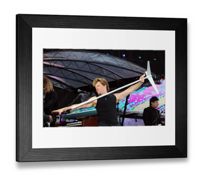 Framed Print : Bon Jovi Ashton Gate 049