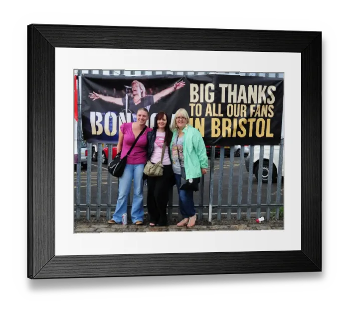 Framed Print : Bon Jovi Ashton Gate Banner003 Framed Print : Bon Jovi Ashton Gate Banner003