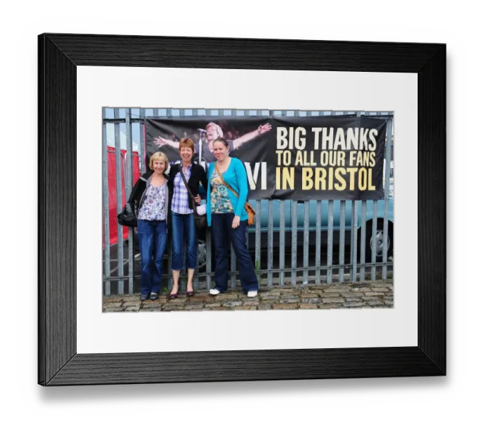 Framed Print : Bon Jovi Ashton Gate Banner004 Framed Print : Bon Jovi Ashton Gate Banner004