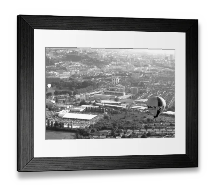 Framed Print : Bristol City's Ashton Gate: A Majestic Aerial View with Hot Air Balloons Framed Print : Bristol City's Ashton Gate: A Majestic Aerial View with Hot Air Balloons