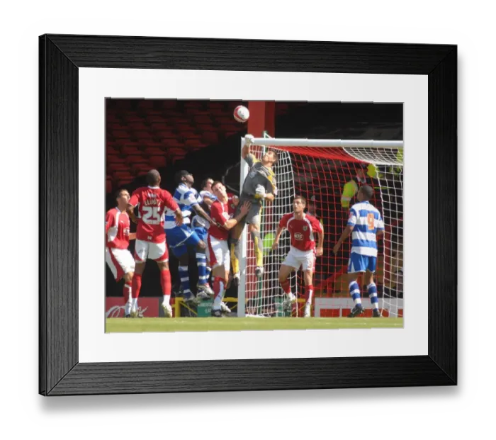Framed Print : Bristol City vs QPR: Action-Packed Clash featuring Adriano Basso