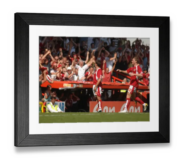Framed Print : Lee Johnson's Triumphant Celebration: Bristol City vs. QPR Framed Print : Lee Johnson's Triumphant Celebration: Bristol City vs. QPR