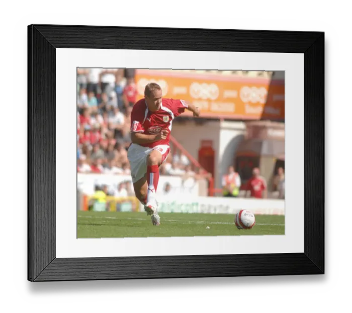 Framed Print : Bristol City vs QPR: Intense Moment between Lee Trundle and QPR Framed Print : Bristol City vs QPR: Intense Moment between Lee Trundle and QPR