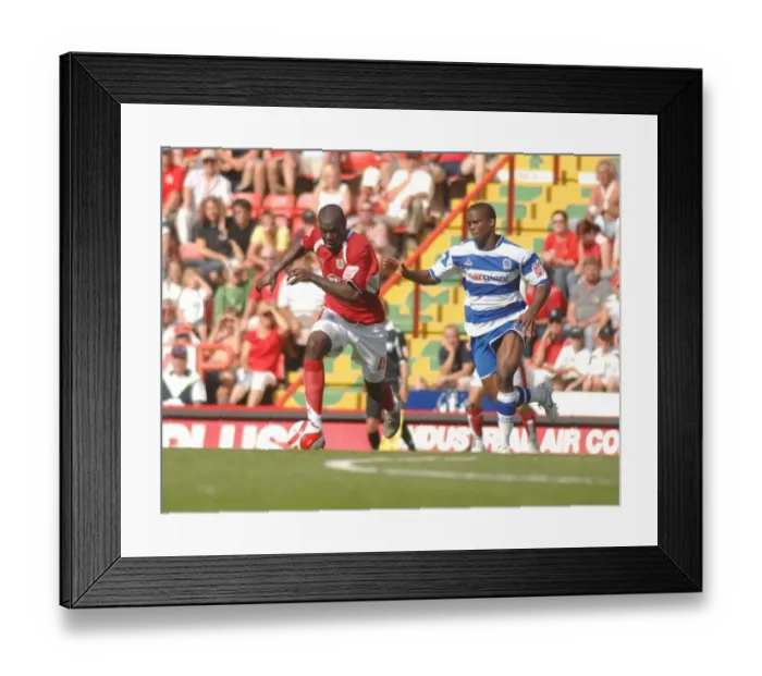 Framed Print : Enoch Showunmi in Action: Bristol City vs. QPR Framed Print : Enoch Showunmi in Action: Bristol City vs. QPR
