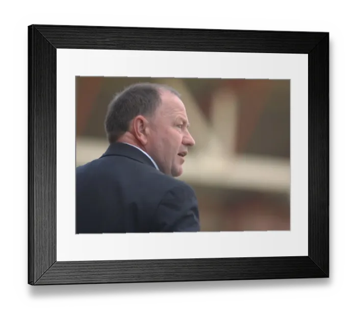 Framed Print : Gary Johnson Leads Bristol City Against QPR Framed Print : Gary Johnson Leads Bristol City Against QPR