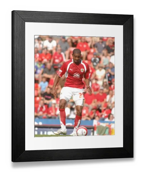 Framed Print : Bristol City vs. QPR: Marvin Elliott in Action Framed Print : Bristol City vs. QPR: Marvin Elliott in Action