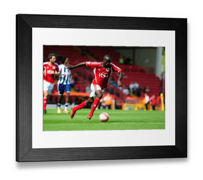 Framed Print : Adomah's Thrilling Performance: Bristol City vs. West Brom, Championship 2011 Framed Print : Adomah's Thrilling Performance: Bristol City vs. West Brom, Championship 2011