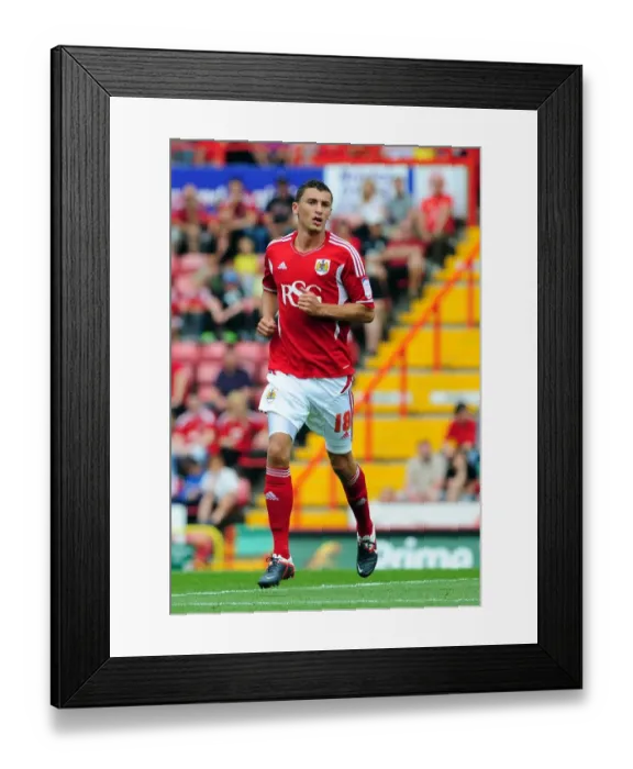 Framed Print : Bristol City vs West Brom: James Wilson in Action - Championship Football Match, 2011
