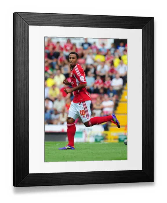 Framed Print : Nicky Maynard Strikes for Bristol City Against West Brom in Championship Clash at Ashton Gate, 2011 Framed Print : Nicky Maynard Strikes for Bristol City Against West Brom in Championship Clash at Ashton Gate, 2011