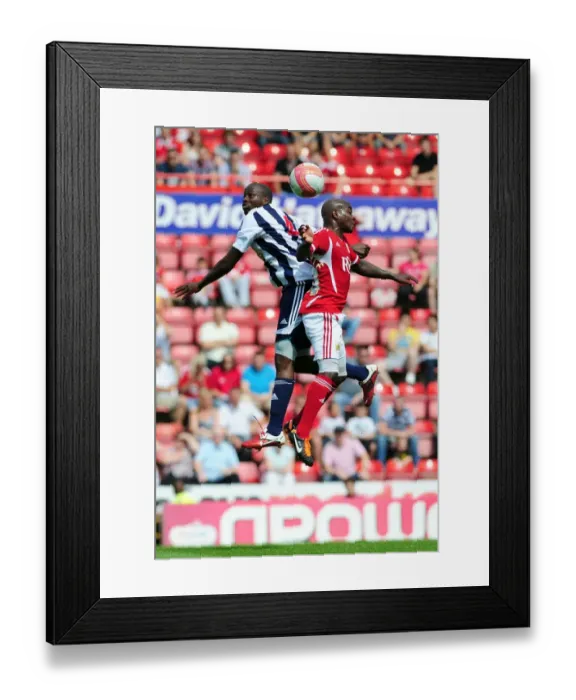 Framed Print : Bristol City vs. West Brom: Jamal Campbell-Ryce vs. Youssouf Mulumbu - Championship Battle at Ashton Gate, 2011
