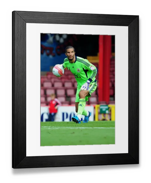Framed Print : Championship Showdown: David James in Action - Bristol City vs. West Brom, July 30, 2011 (Football: Bristol City's Goalkeeper Battles it Out against West Bromwich Albion)