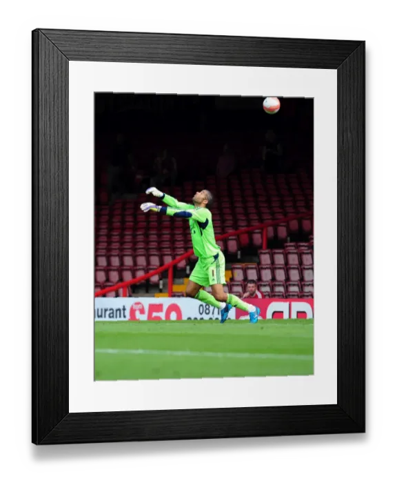 Framed Print : Bristol City's David James: A Fortunate Fumble - Bristol City v West Brom, Championship 2011