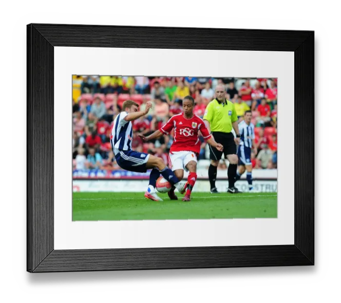 Framed Print : Bristol City vs. West Brom: Bobby Reid vs. James Morrison Battle for Possession in Championship Match, 2011 Framed Print : Bristol City vs. West Brom: Bobby Reid vs. James Morrison Battle for Possession in Championship Match, 2011