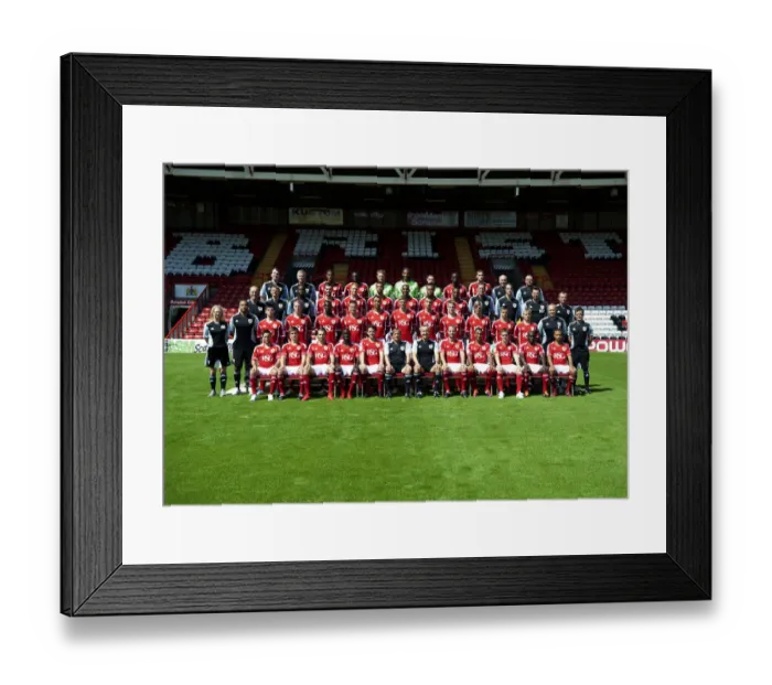 Framed Print : Bristol City First Team: 2011-2012 - Season 11-12 Team Photo