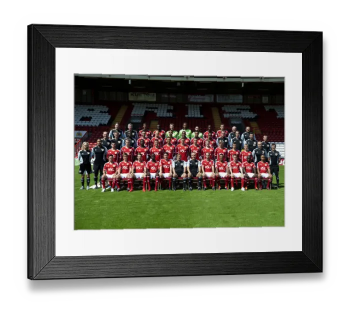Framed Print : Bristol City First Team: 2011-2012 - Season Eleven-Twelve Team Photo