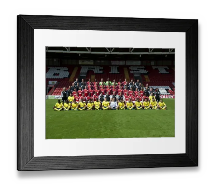 Framed Print : Bristol City First Team: United in Blue (2011-2012)