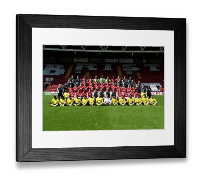 Framed Print : Bristol City First Team: 2011-2012 Season Unified Team Photo