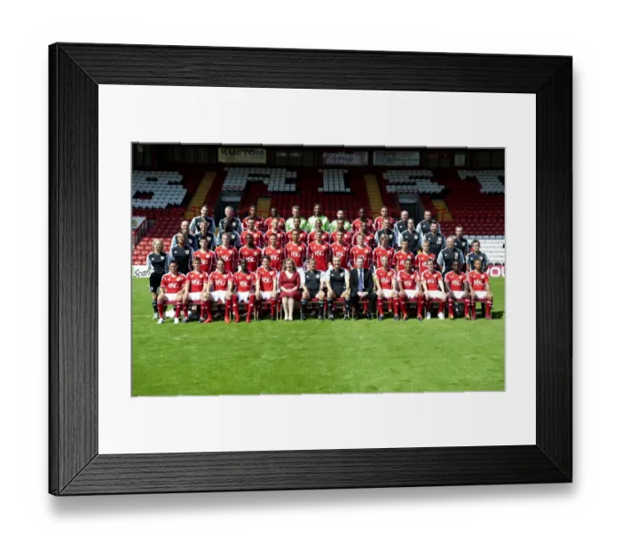 Framed Print : Bristol City First Team: United in Blue (2011-2012)