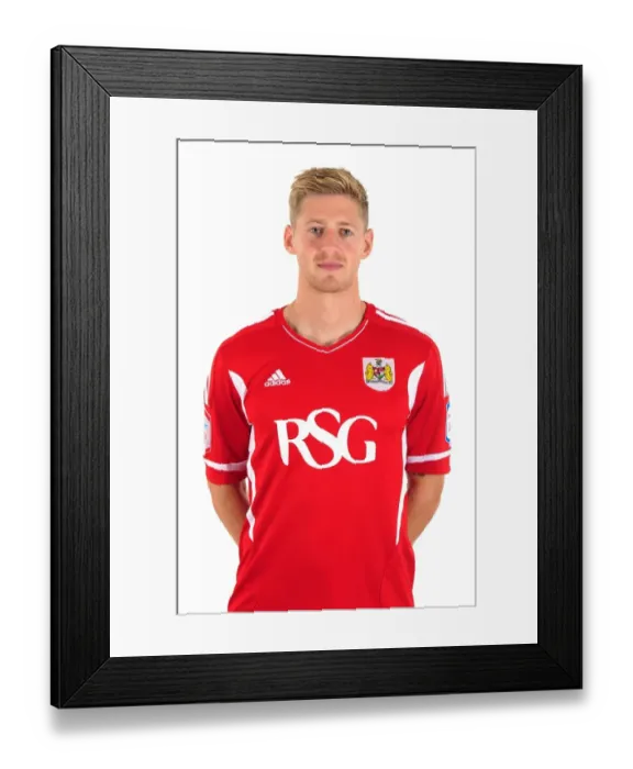 Framed Print : Bristol City Football Club: Christian Ribeiro and Alan Hughes - Pre-Season Training at Ashton Gate Stadium